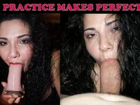 Stuffing this slut's mouth with cock