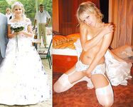 100 Dressed and Undressed Brides to Sluts!