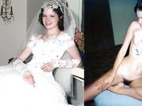 100 Dressed and Undressed Brides to Sluts!
