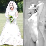 100 Dressed and Undressed Brides to Sluts!