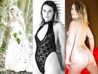 100 Dressed and Undressed Brides to Sluts!
