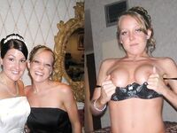 100 Dressed and Undressed Brides to Sluts!