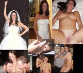 100 Dressed and Undressed Brides to Sluts!