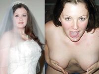 100 Dressed and Undressed Brides to Sluts!