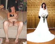 100 Dressed and Undressed Brides to Sluts!