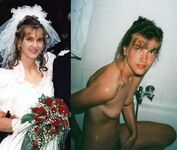 100 Dressed and Undressed Brides to Sluts!