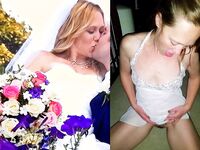 100 Dressed and Undressed Brides to Sluts!