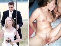 100 Dressed and Undressed Brides to Sluts!