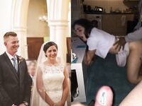 100 Dressed and Undressed Brides to Sluts!