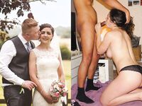 100 Dressed and Undressed Brides to Sluts!