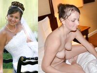 100 Dressed and Undressed Brides to Sluts!