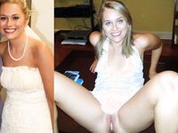 100 Dressed and Undressed Brides to Sluts!