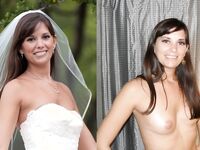 100 Dressed and Undressed Brides to Sluts!