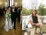 100 Dressed and Undressed Brides to Sluts!