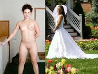 100 Dressed and Undressed Brides to Sluts!