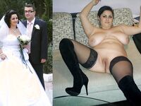 100 Dressed and Undressed Brides to Sluts!