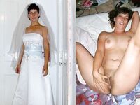 100 Dressed and Undressed Brides to Sluts!