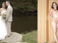 100 Dressed and Undressed Brides to Sluts!