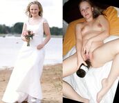 100 Dressed and Undressed Brides to Sluts!