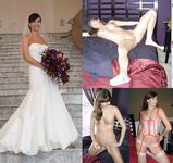 100 Dressed and Undressed Brides to Sluts!