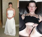 100 Dressed and Undressed Brides to Sluts!