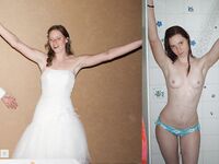 100 Dressed and Undressed Brides to Sluts!