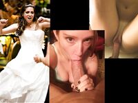 100 Dressed and Undressed Brides to Sluts!