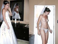 100 Dressed and Undressed Brides to Sluts!