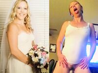100 Dressed and Undressed Brides to Sluts!