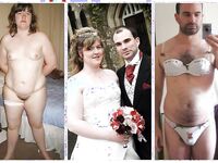 100 Dressed and Undressed Brides to Sluts!