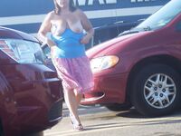 Girls Flashing Naked in Cars