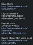 Kayla Stump Petersburg West Virginia