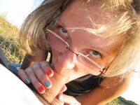 Magda Polish girlfriend outdoor swallows cum