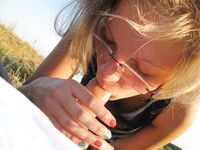 Magda Polish girlfriend outdoor swallows cum