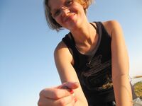 Magda Polish girlfriend outdoor swallows cum