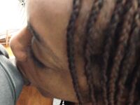 ebony blowjob braids