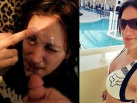 Dee amateur facial cum slut