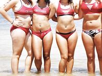 Hot lifeguard bikini girls