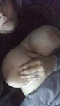 Sexy Autumn shows off her big tits and pink pussy