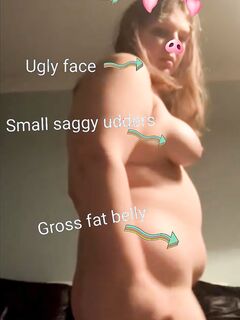 Fat Pig humiliated exposed
