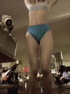 Bra and panties lady