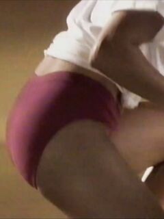 Black girl in her beautiful panties