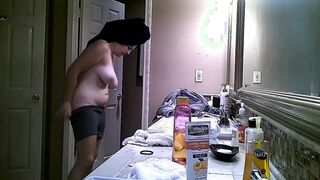 Airbnb bathroom lesbians 1