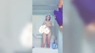 Young Teenage Maddie in Shower