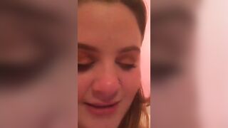 Ttiddys playing with her huge tits