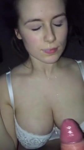 Cum in face teen