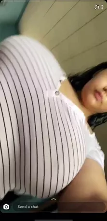 Fat slut Tristin shows her udders