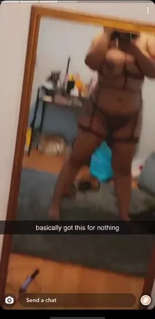 Fat slut in lingerie