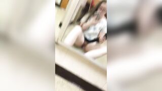 Rustburg high school senior Cheyenne Nicole Wright uses toy in bathroom pt 1