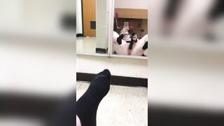 Rustburg high school senior Cheyenne Nicole Wright uses toy in bathroom pt 1